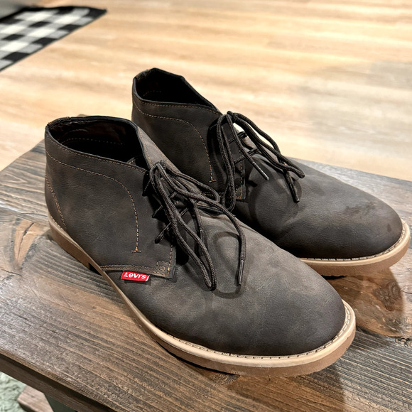 LEVI'S Men's Sz 12 Brown Sonoma Wax NB TB Fashion Casual Ankle Boots 51801501B - Picture 1 of 6